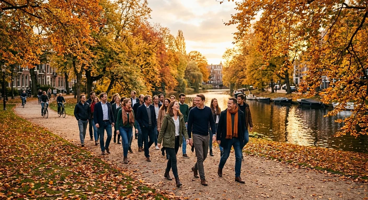 Autumn retreat in an Amsterdam canal house