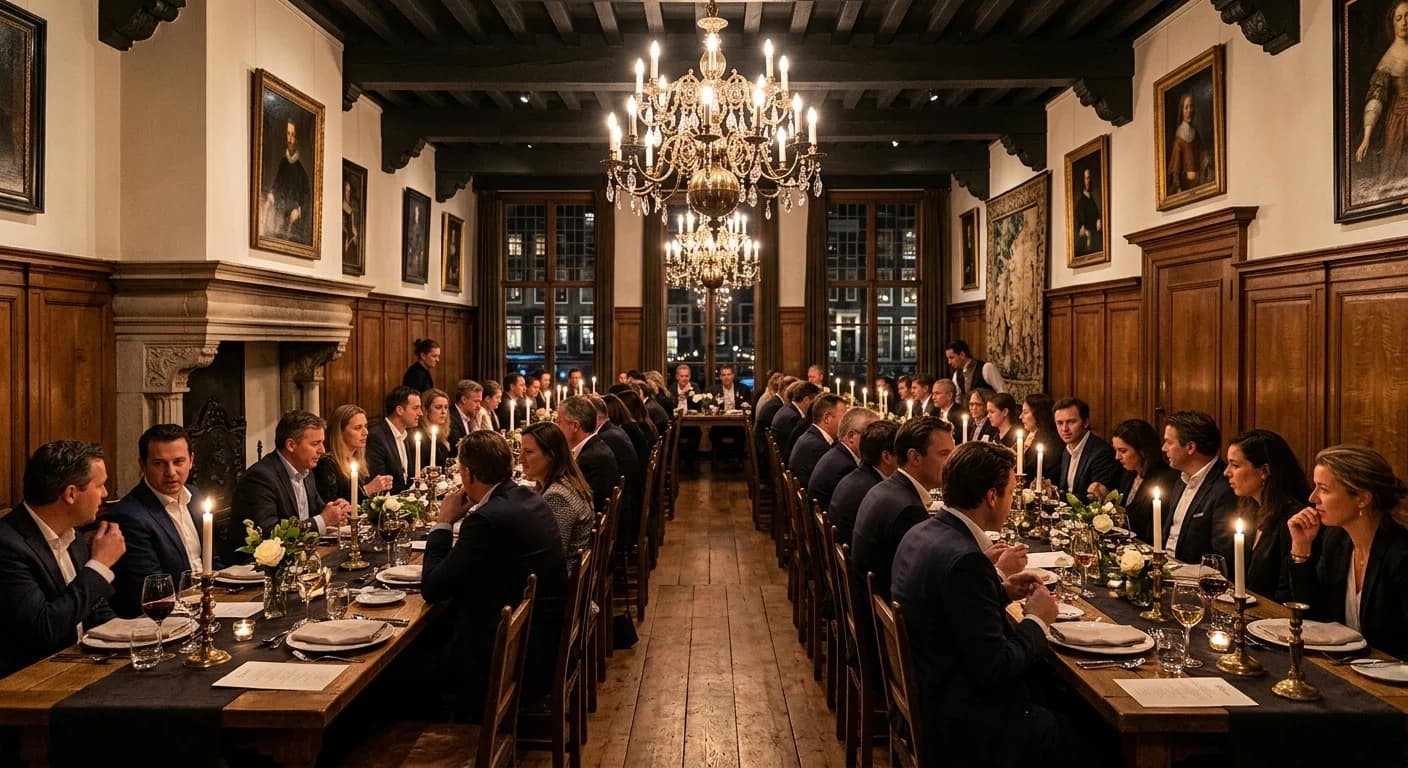 Moderator at a corporate conference in Amsterdam