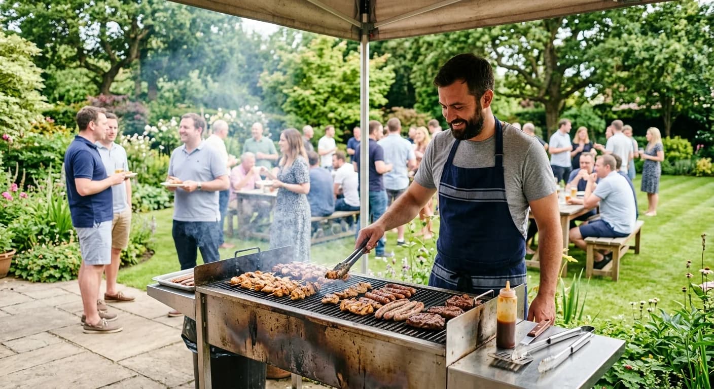 Corporate BBQ at an outdoor team event in Amsterdam