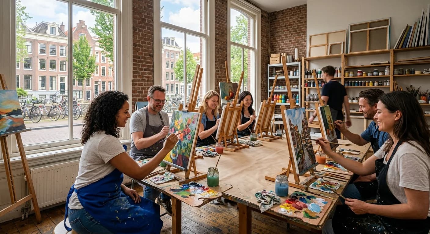 Team art workshop in Amsterdam near the Rijksmuseum