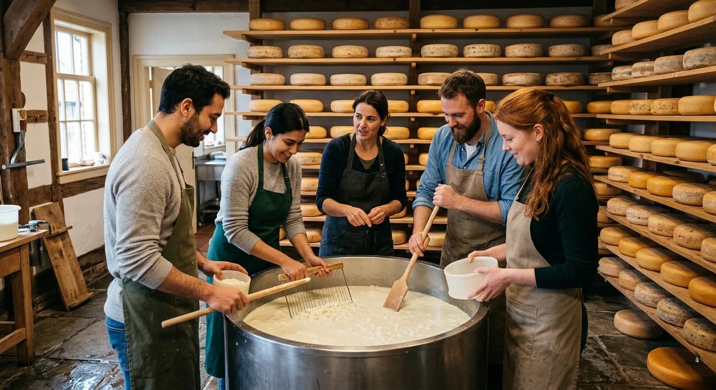 Team cheese workshop in Amsterdam with Dutch Gouda and Edam