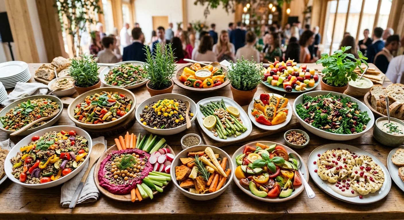 Creative vegan catering at a corporate event in Amsterdam