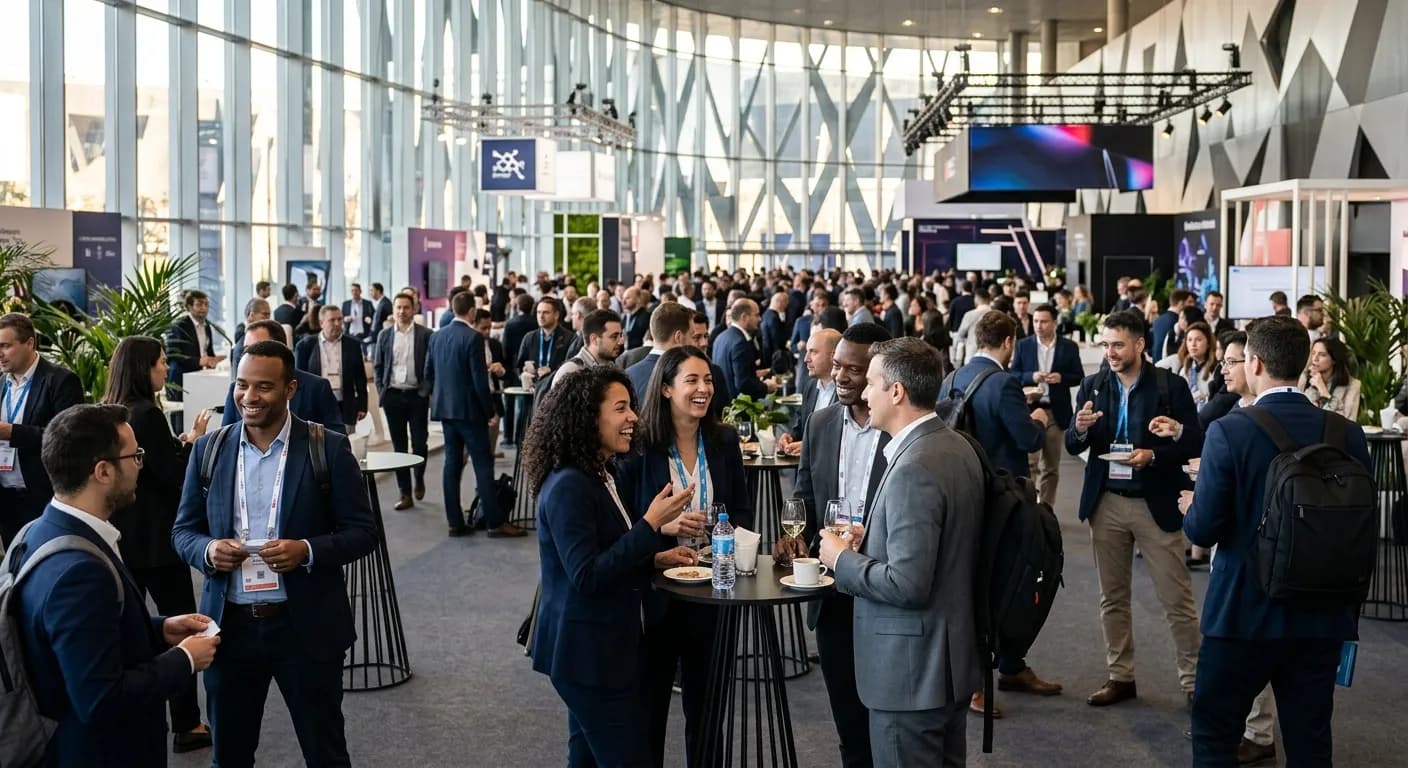 Networking side event during Mobile World Congress in Madrid