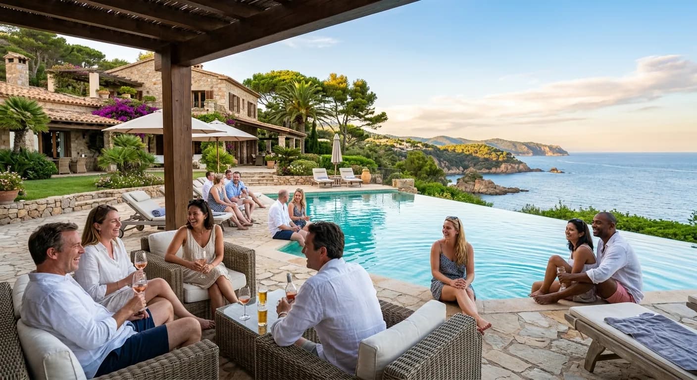 Corporate team offsite retreat at a Costa Brava venue near Madrid