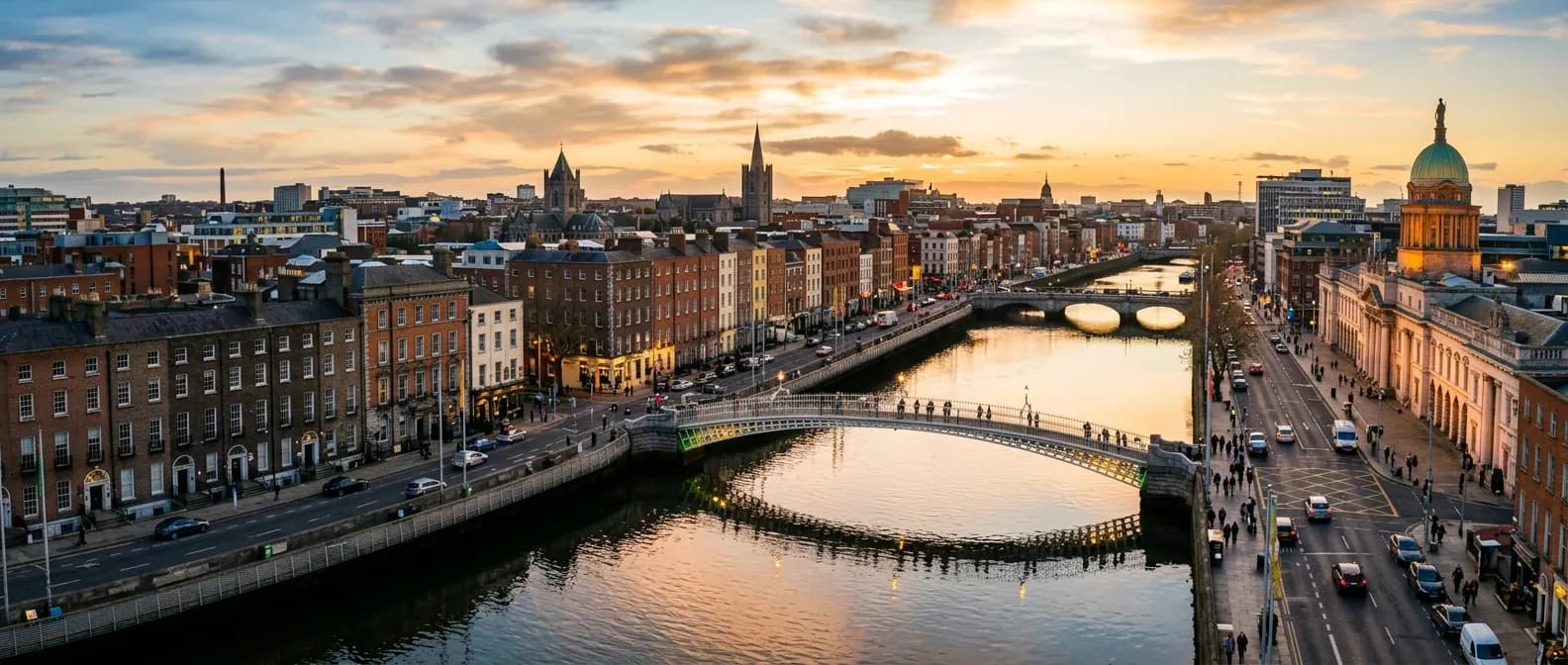Company event venue in Dublin with Georgian architecture and team celebration
