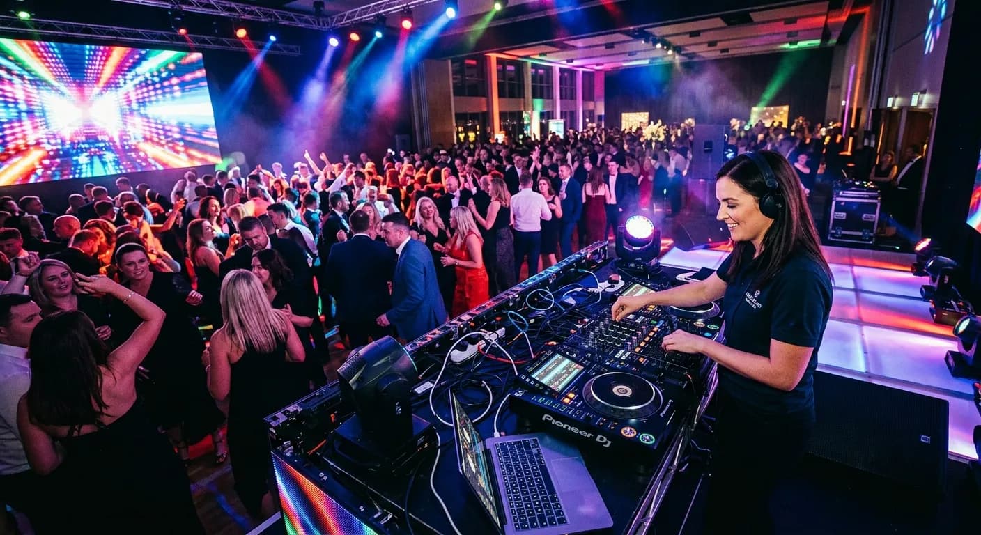 Live trad music session at a corporate event in Dublin