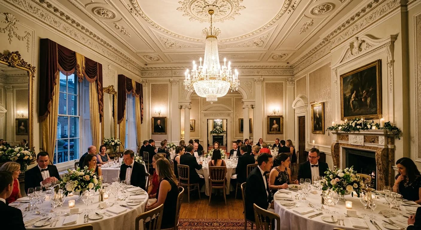 Georgian townhouse event venue No. 25 Fitzwilliam Place in Dublin