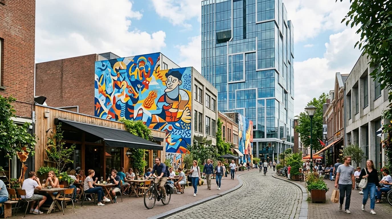 Creative industrial event space in Frankfurt Ostend near the ECB