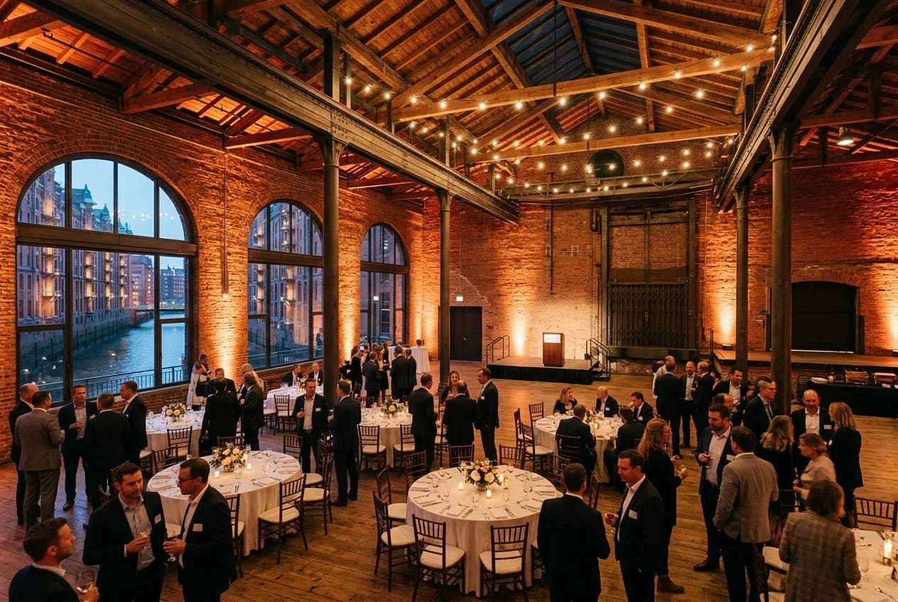 Speicherstadt warehouse event venue in Hamburg for corporate events