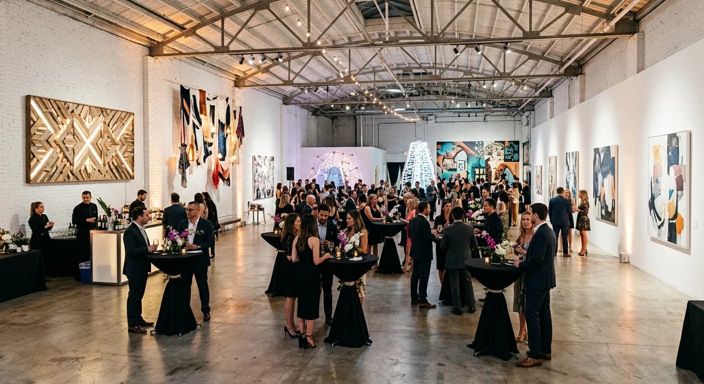 Creative gallery event space in Lisbon with natural light and flexible workshop layout