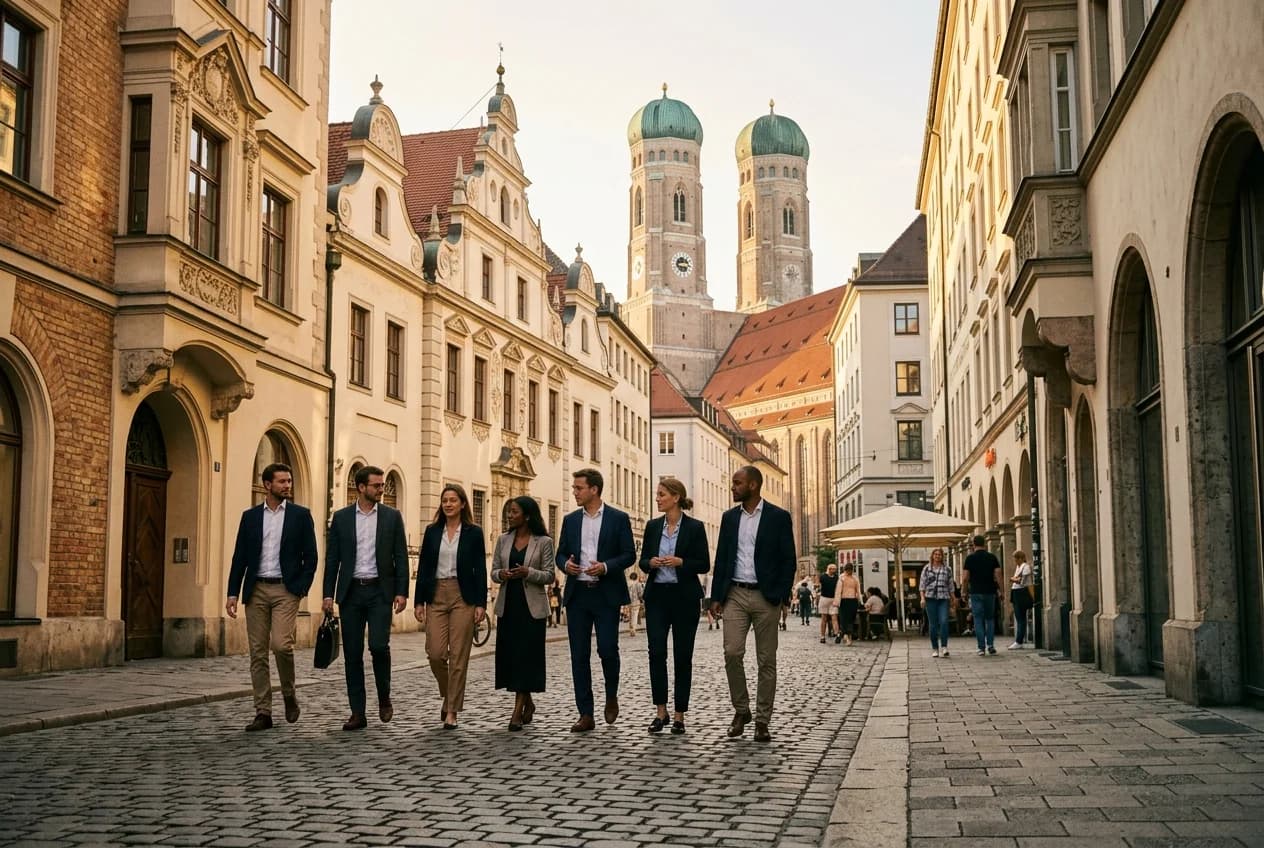 Corporate event venue near Marienplatz in Munich Altstadt with historic architecture