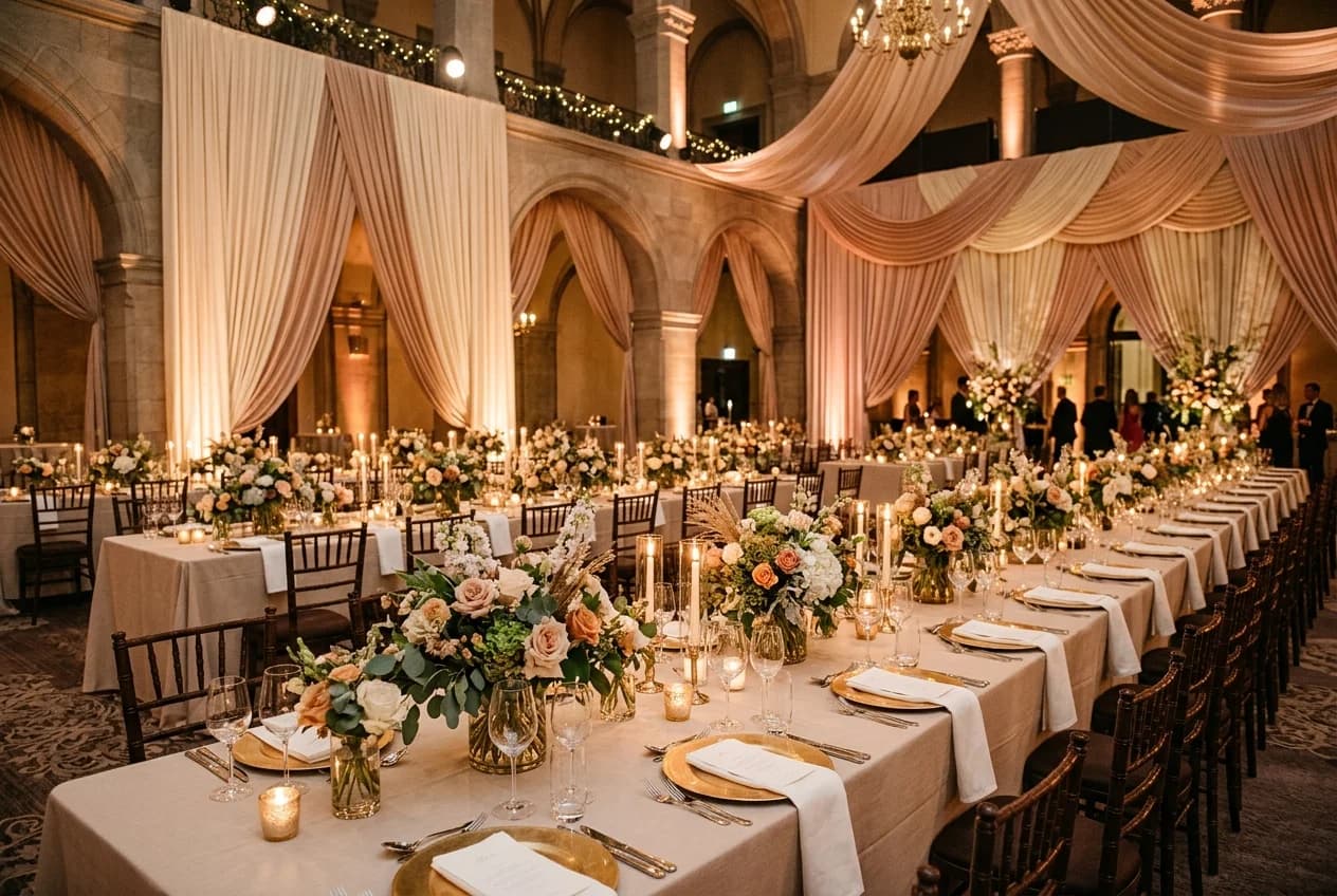 Bavarian-themed event decoration at a corporate celebration in Munich