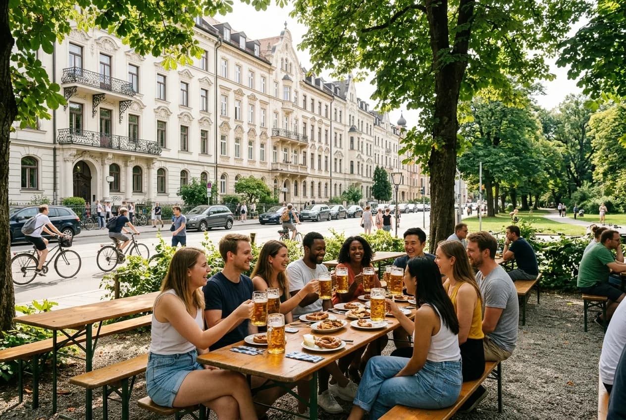 Creative team event space near Englischer Garten in Munich Schwabing