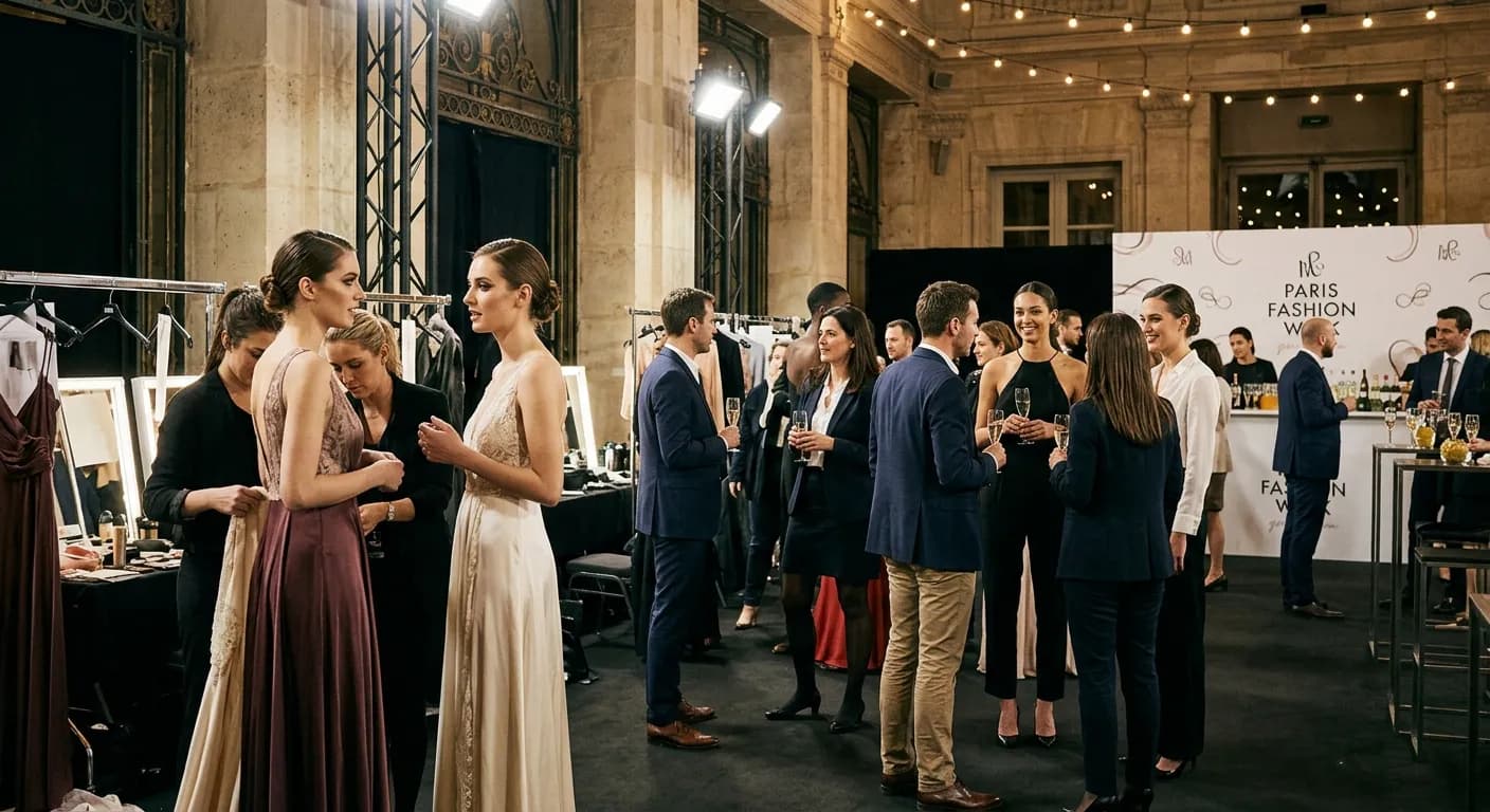 Corporate networking event during Paris Fashion Week